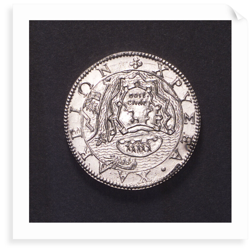 Counter commemorating the Battle of Sluys, 1603 and the defence of Ostend, 1604; reverse by unknown