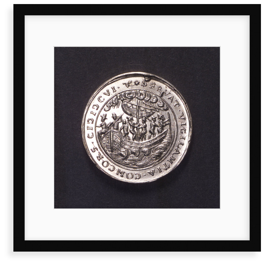 Counter commemorating the defeat of the Dutch fleet under Admiral Houtain, 1606; obverse by unknown