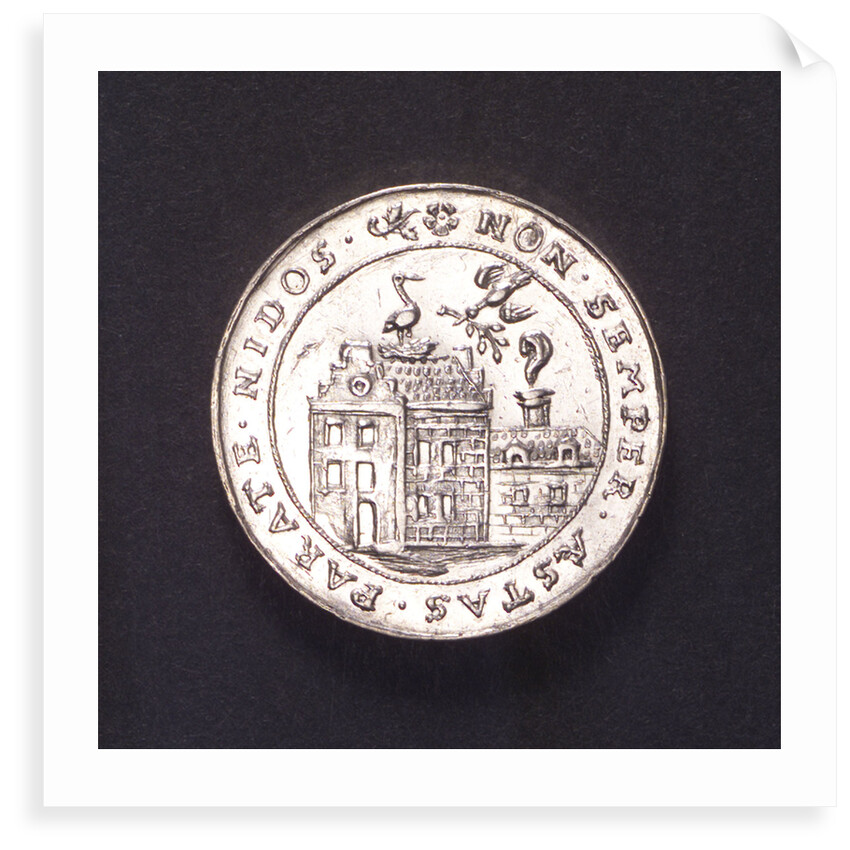 Counter commmemorating preparations by sea and land, 1591; obverse by unknown