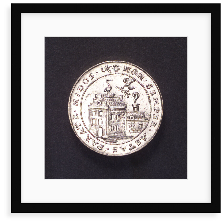 Counter commmemorating preparations by sea and land, 1591; obverse by unknown