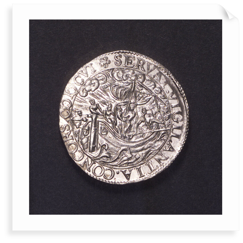 Counter commemorating the defeat of the Dutch fleet under Admiral Houtain, 1606; obverse by unknown