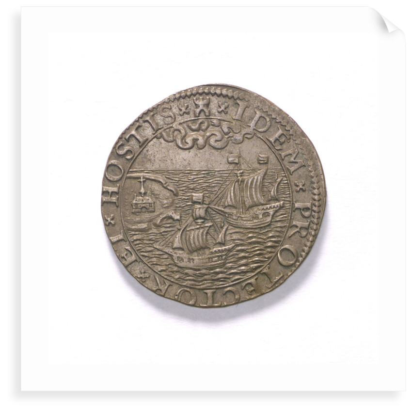 Counter commemorating losses by storm, 1593; obverse by unknown