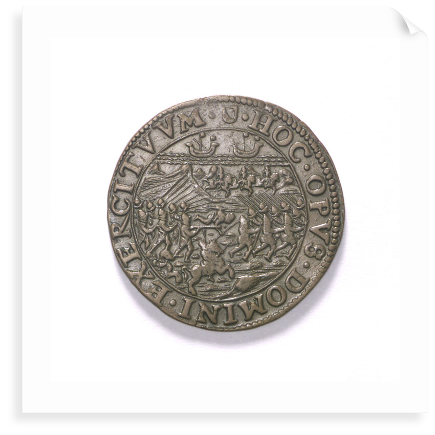 Counter commemorating the Battle of Nieuport, 1600; obverse by unknown