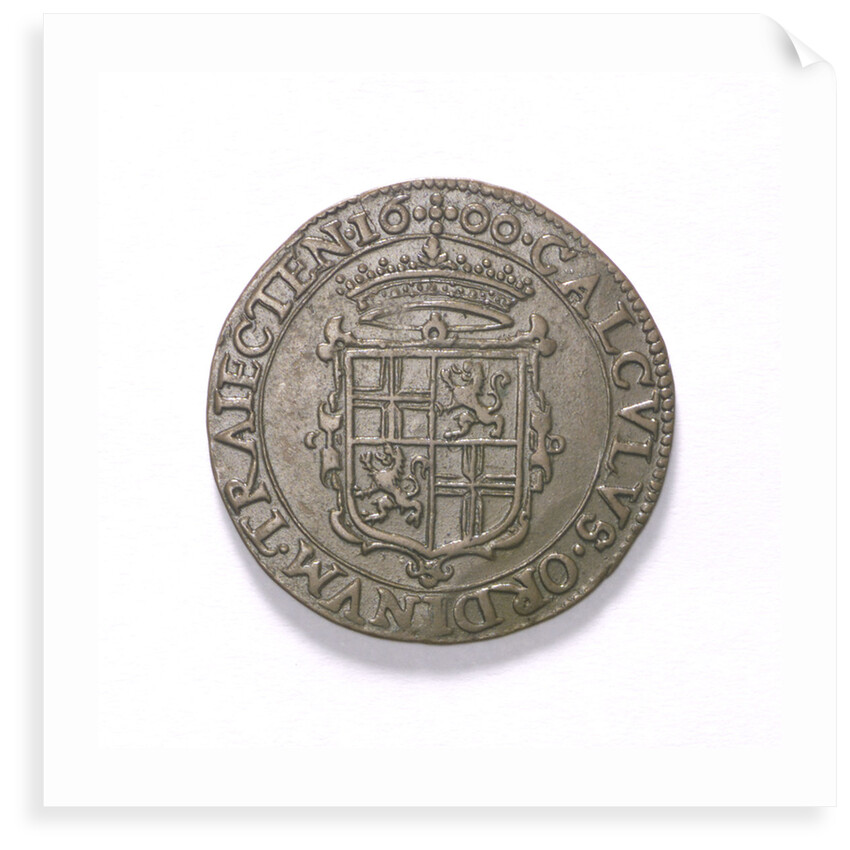 Counter commemorating the Battle of Nieuport, 1600; reverse by unknown