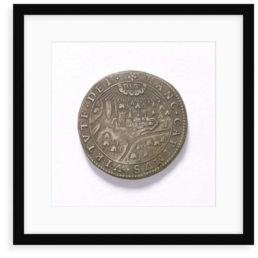 Counter commemorating the Battle of Rhinberck and the siege of Ostend, 1601; obverse by unknown