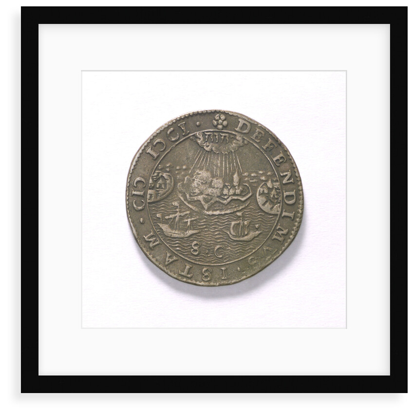 Counter commemorating the Battle of Rhinberck and the siege of Ostend, 1601; reverse by unknown