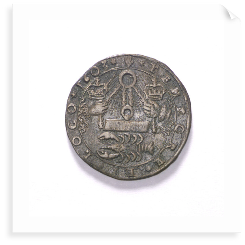 Counter commemorating the siege of Ostend, 1603; reverse by unknown