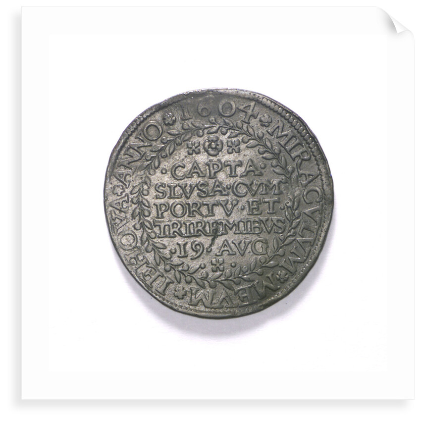 Counter commemorating the Spanish defeat off Sluys, 1603; obverse by unknown
