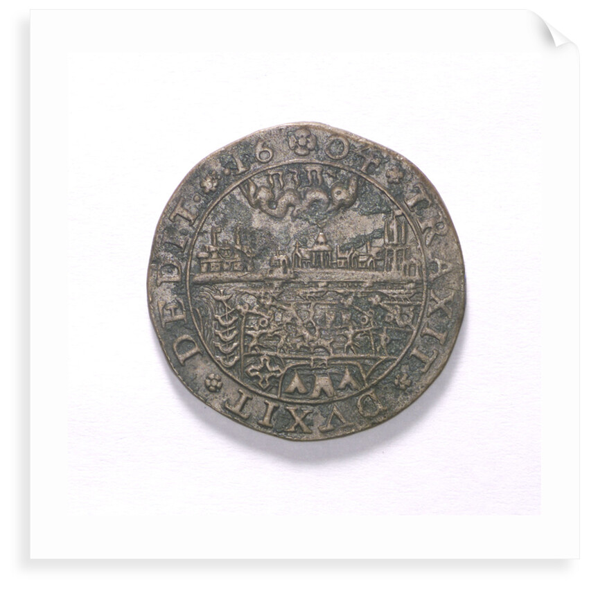 Counter commemorating the Spanish defeat off Sluys, 1603; obverse by unknown