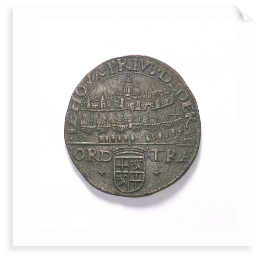 Counter commemorating the Battle of Sluys, 1603 and the defence of Ostend, 1604; obverse by unknown