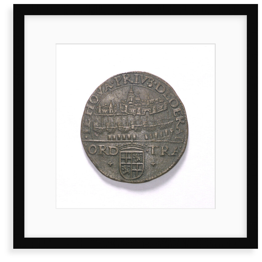 Counter commemorating the Battle of Sluys, 1603 and the defence of Ostend, 1604; obverse by unknown
