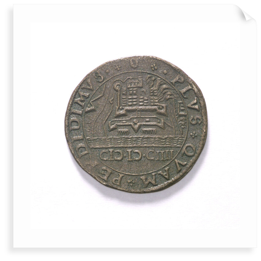 Counter commemorating the Battle of Sluys, 1603 and the defence of Ostend, 1604; reverse by unknown