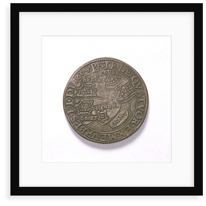 Counter commemorating the siege of Ostend, 1604 and the capture of other cities; reverse by unknown