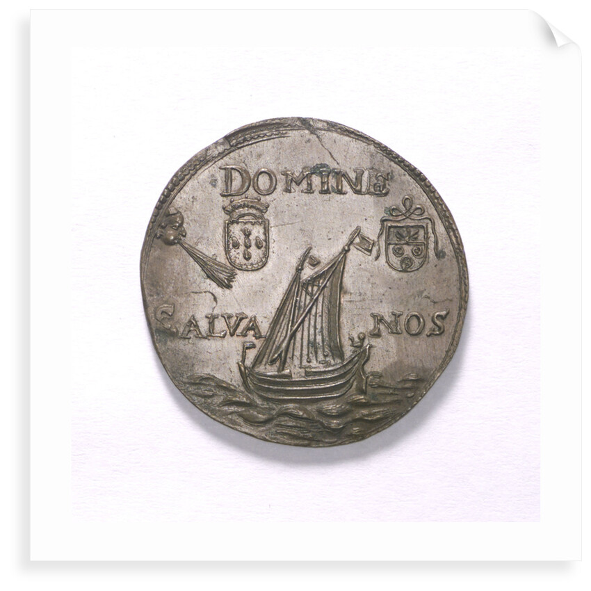 Counter commemorating the state in danger, 1678; obverse by unknown