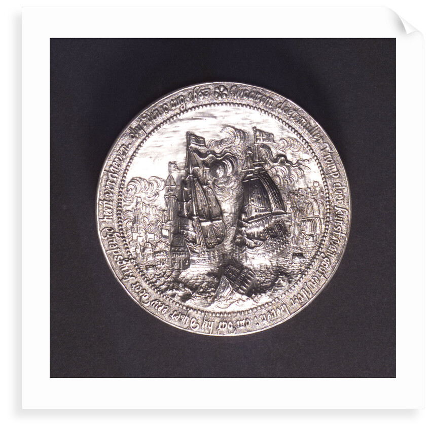 Counter commemorating the Battle of the Texel and the death of Admiral Tromp, 1653; reverse by O.M.