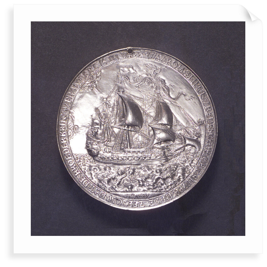 Medal commemorating the Peace of Westminster, 1654; reverse by O.M.