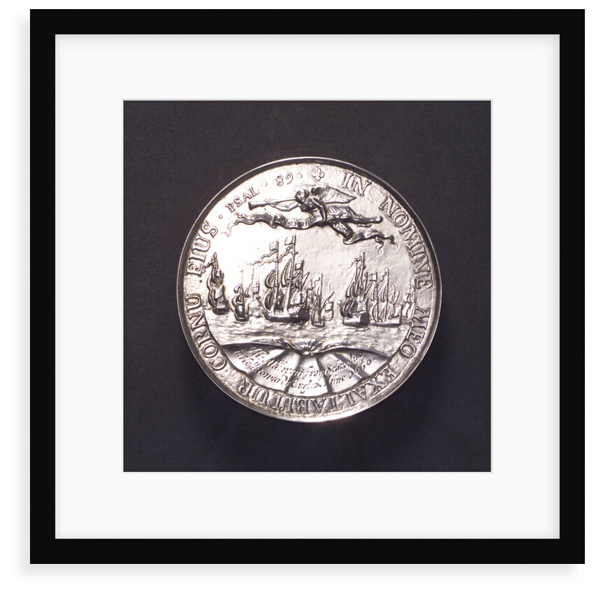 Medal commemorating the embarkation at Scheveningen of King Charles II, 1660; reverse by P. van Abeele
