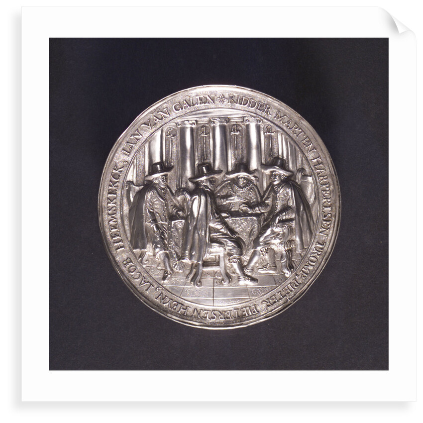 Medal commemorating the Battle of Lowestoft and the death of Admiral Kortenaar, 1665; reverse by O.M.