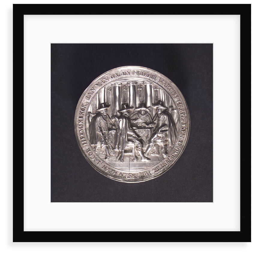 Medal commemorating the Battle of Lowestoft and the death of Admiral Kortenaar, 1665; reverse by O.M.