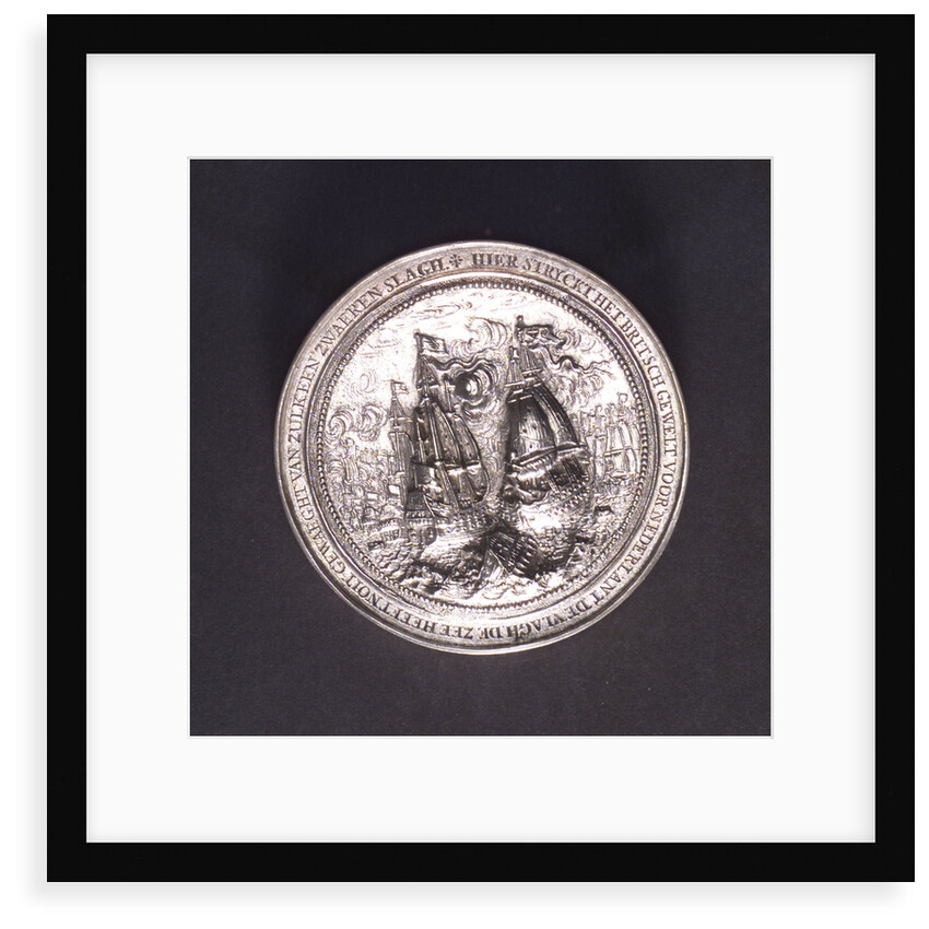 Medal commemorating the Battle of the Four Days and Admiral Evertsen, 1666; obverse by O.M.