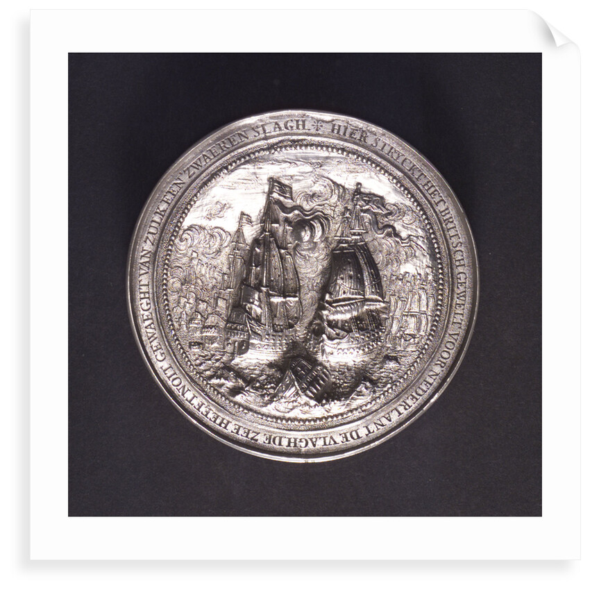 Medal commemorating the Battle of the Four Days and Admiral Van Tromp, 1666; obverse by O.M.
