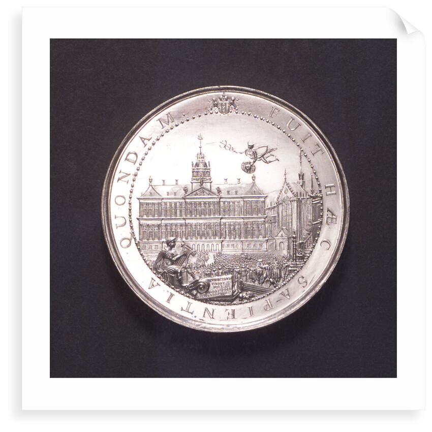 Medal commemorating the inauguration of the City Hall of Amsterdam, 1655; obverse by J. Pool