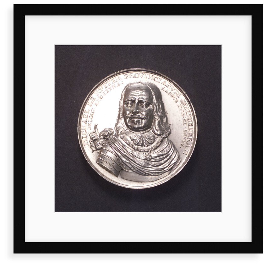 Medal commemorating the Battle of the Four Days and Admiral de Ruyter, 1666; obverse by C. Adolfszoon