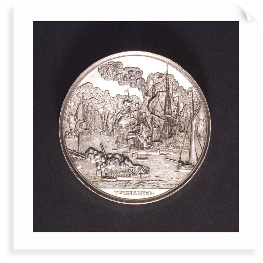 Medal commemorating the Battle of the Four Days and Admiral de Ruyter, 1666; reverse by C. Adolfszoon