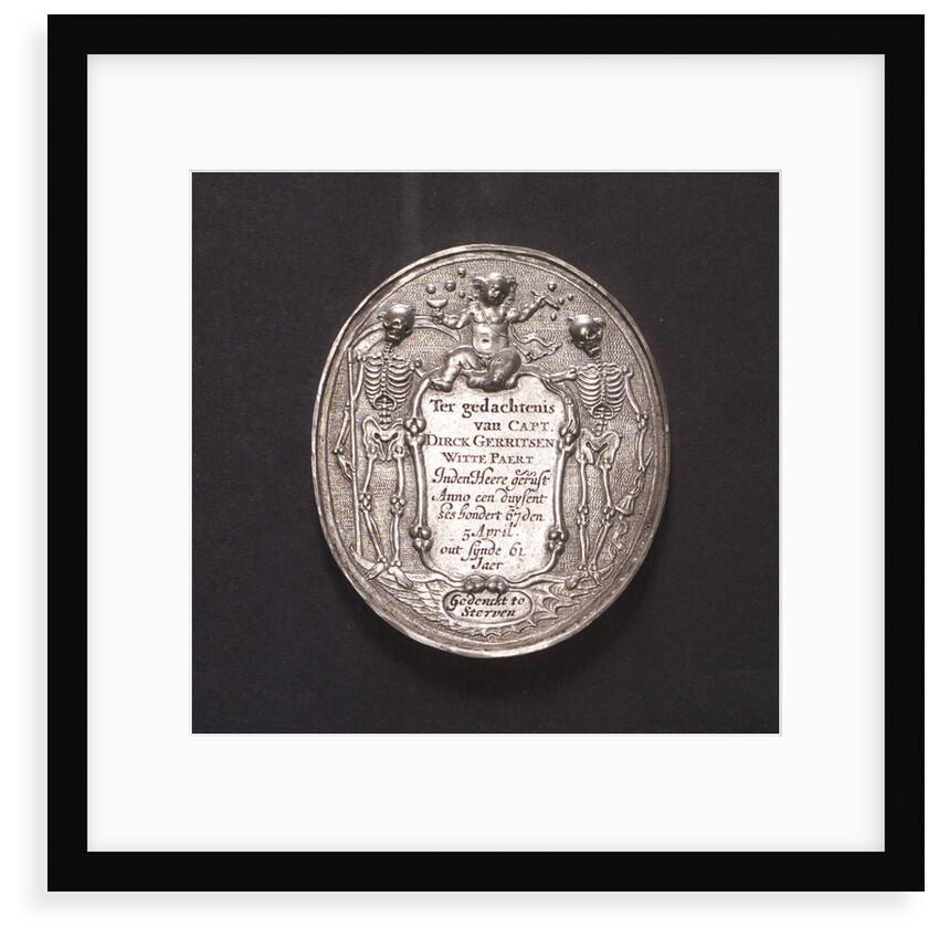 Medal commemorating the death of Captain Dirck Gerritsen Witte Paert, 1667; obverse by Unknown
