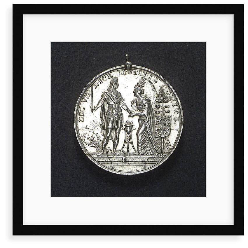 Medal commemorating the landing of William of Orange at Torbay, 1688; obverse by R. Arondeaux