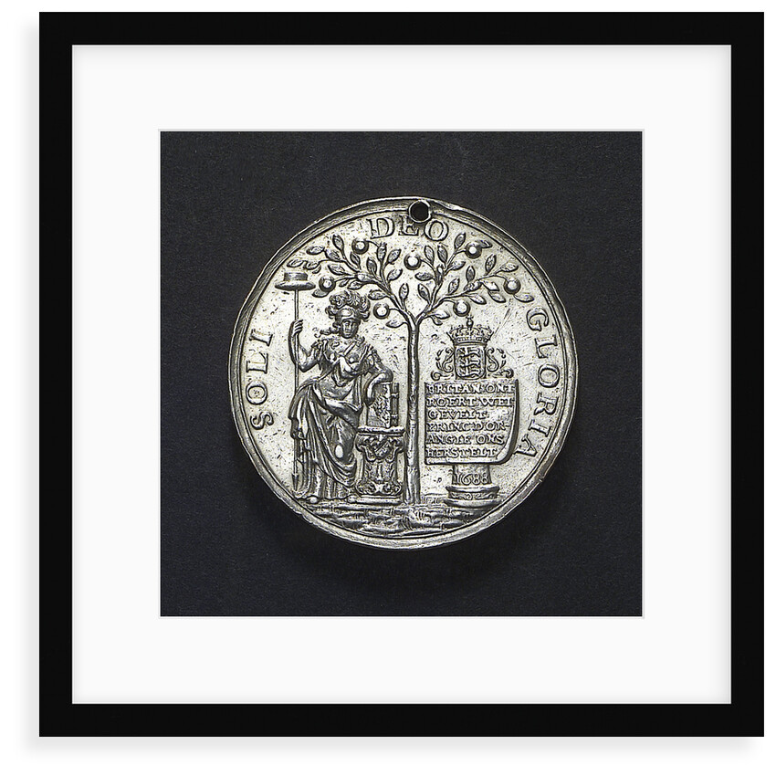 Medal commemorating the landing of William of Orange at Torbay, 1688; obverse by unknown