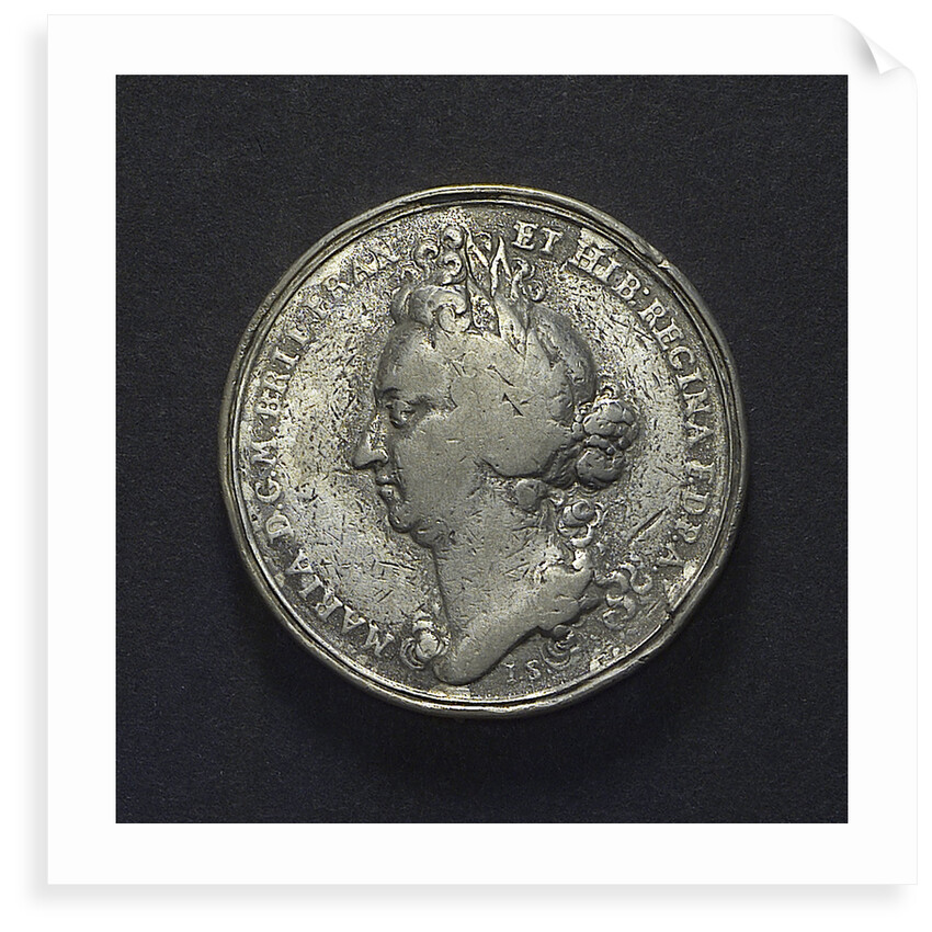 Medal commemorating Queen Mary Regent and the repair of the fleet; obverse by J. Smeltzing
