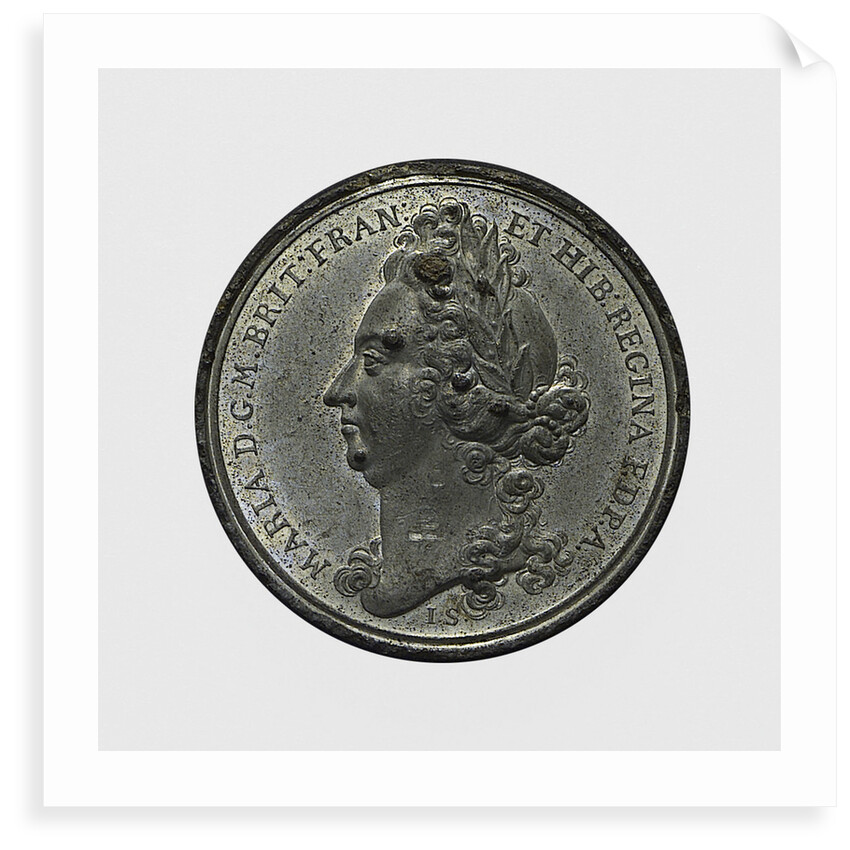 Medal commemorating Queen Mary Regent and the repair of the fleet; obverse by J. Smeltzing