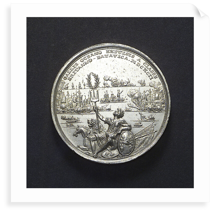 Medal commemorating the Battle of La Hogue, 1692; obverse by R. Arondeaux