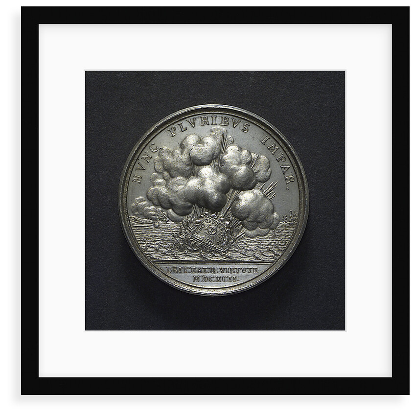 Medal commemorating the Battle of La Hogue, 1692; reverse by unknown