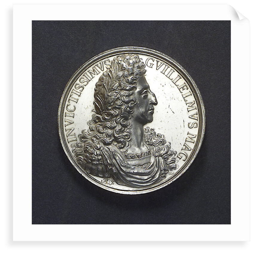 Medal commemorating the bombardment of Havre, 1694; obverse by J. Boskam