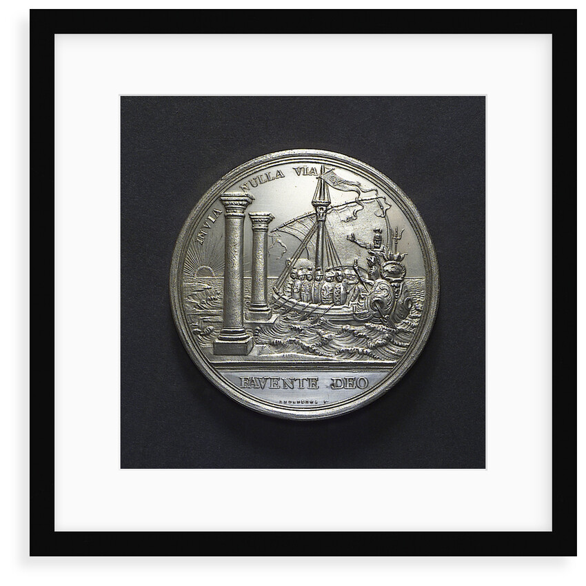 Medal commemorating the Dutch East India Company centenary, 1702; reverse by R. Arondeaux