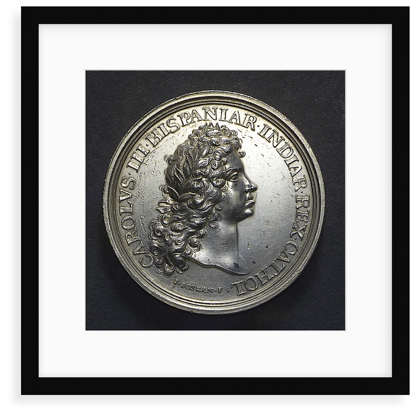 Medal commemorating the departure of King Charles III of Spain for Portugal, 1703; obverse by J. Boskam