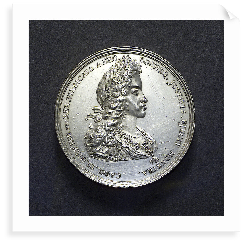 Medal commemorating the relief of Barcelona, 1706; obverse by M. Smeltzing