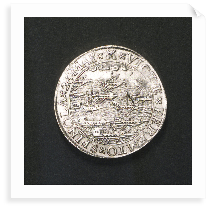 Counter commemorating the Spanish defeat off Sluys and the death of Spinola, 1603; reverse by unknown