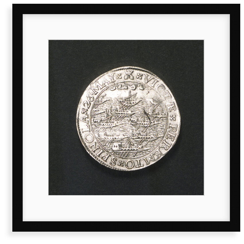 Counter commemorating the Spanish defeat off Sluys and the death of Spinola, 1603; reverse by unknown