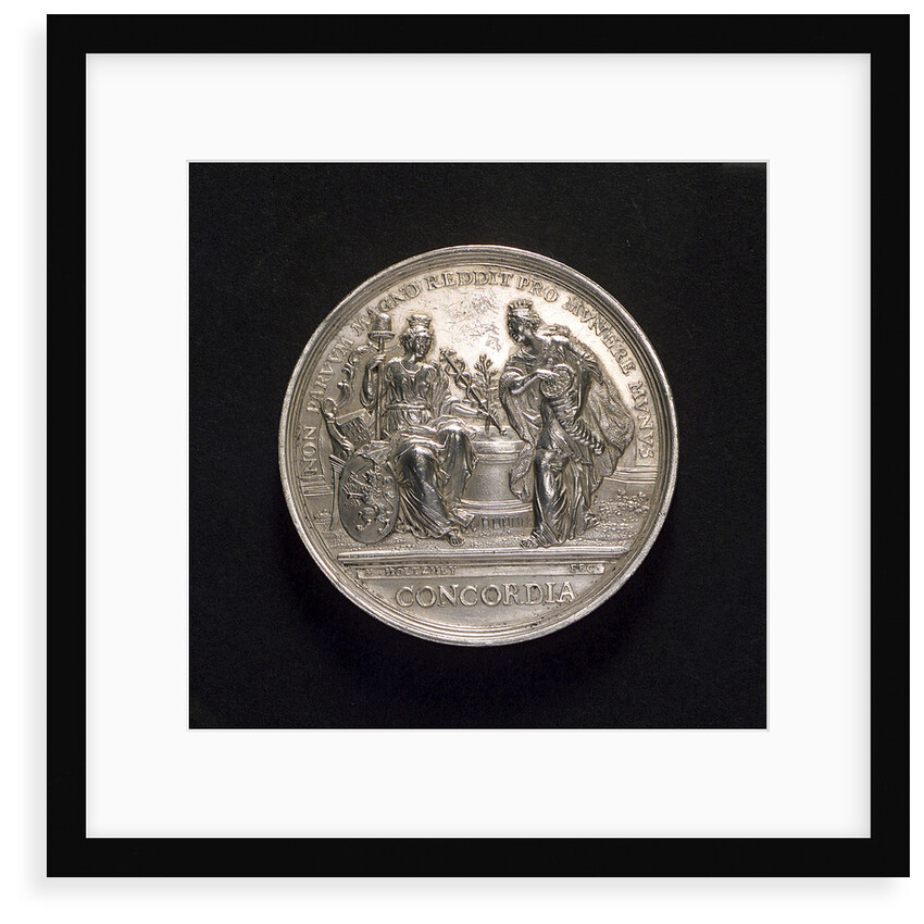 Medal commemorating preparation for war, 1742; obverse by M. Holtzhey