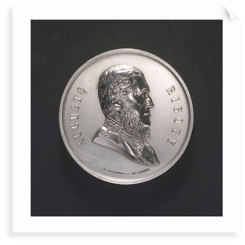 Medal commemorating Admiral Riboty; obverse by A. Pieroni
