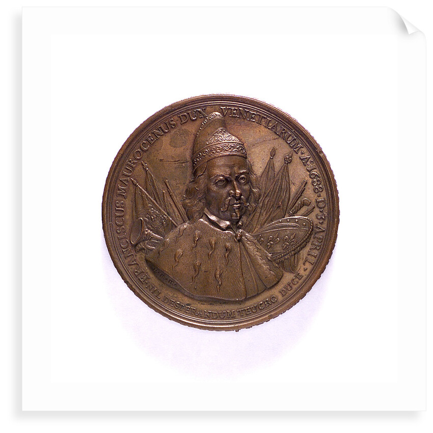 Medal commemorating the Venetian command of the sea; obverse by P.H. Muller