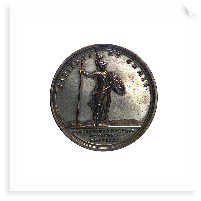 Medal commemorating the victories over the Turks; reverse by J.L. Oexlein