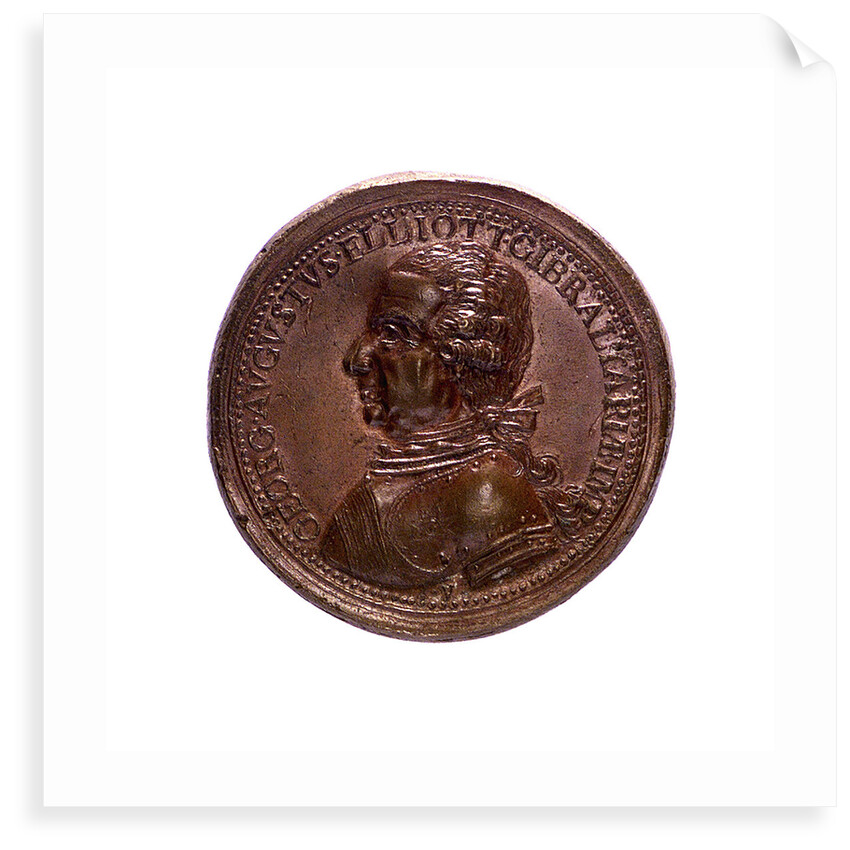 Medal commemorating the defence of Gibraltar and General Eliott, 1779-83; obverse by J. Weber