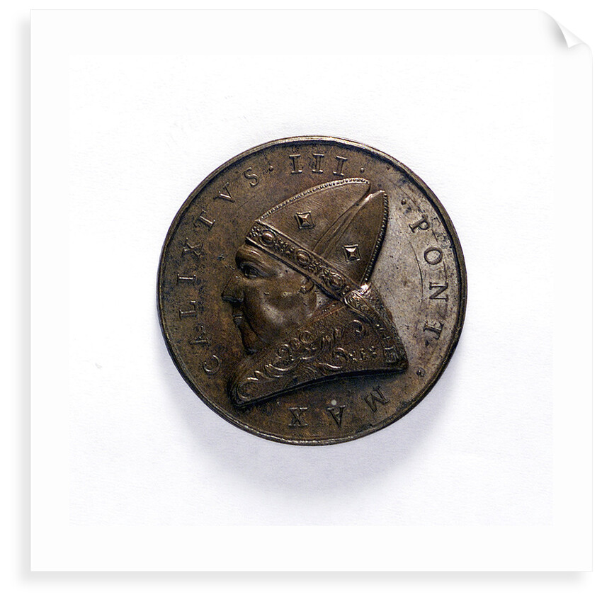 Medal commemorating the defeat of the Turkish fleet, 1455; obverse by unknown