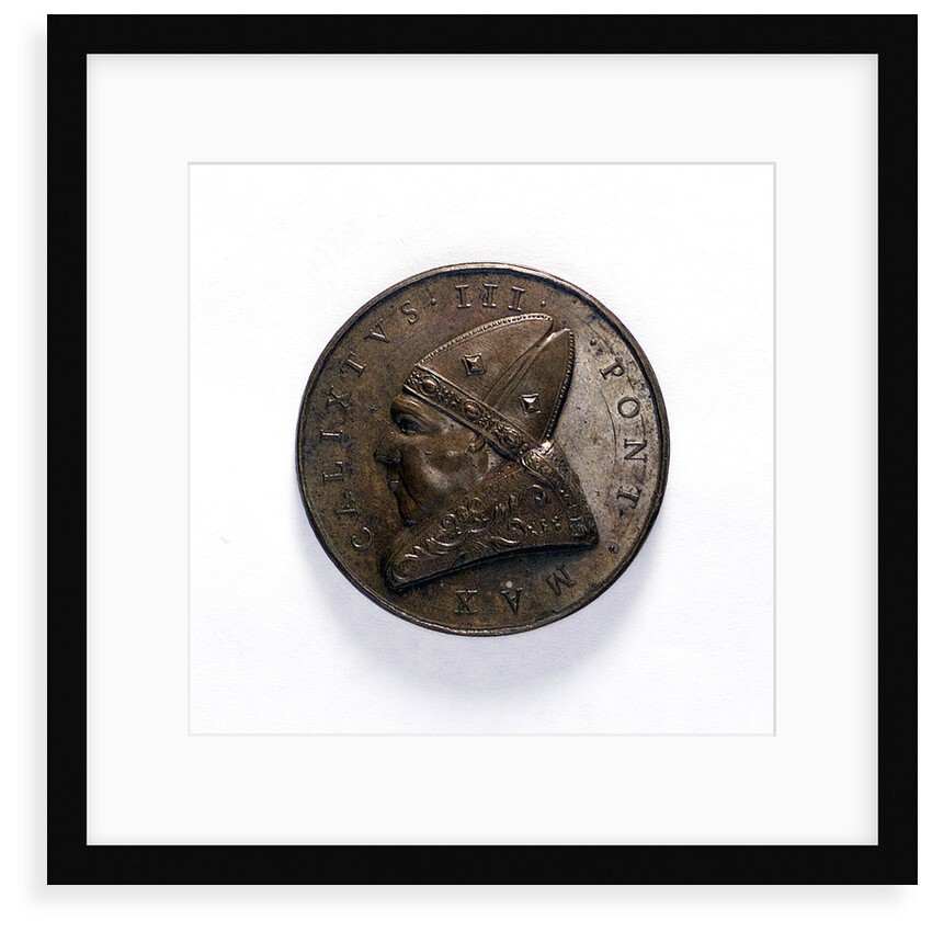 Medal commemorating the defeat of the Turkish fleet, 1455; obverse by unknown
