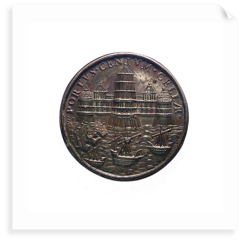 Medal commemorating Civitavecchia fortified; reverse by unknown