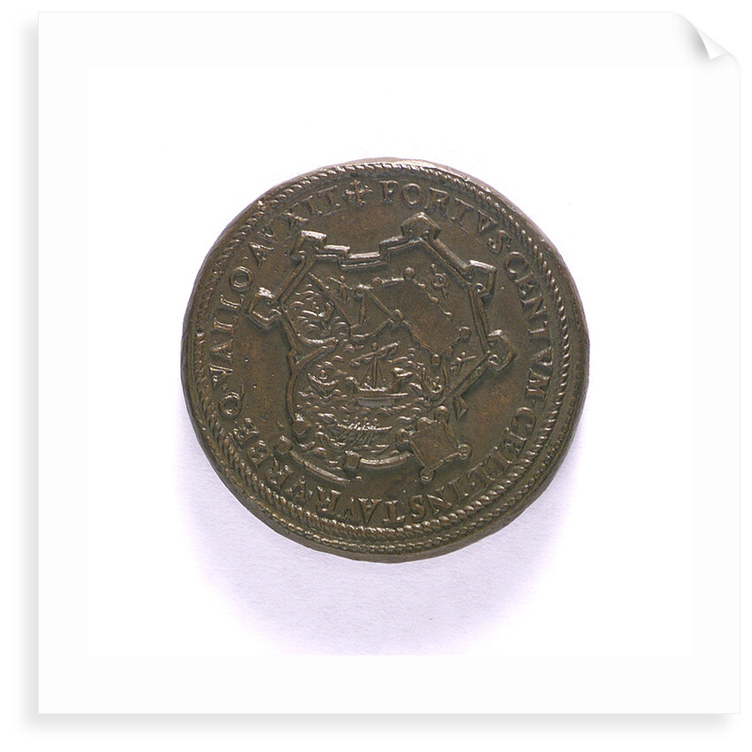 Medal commemorating the fortress and harbour of Civitavecchia; reverse by unknown
